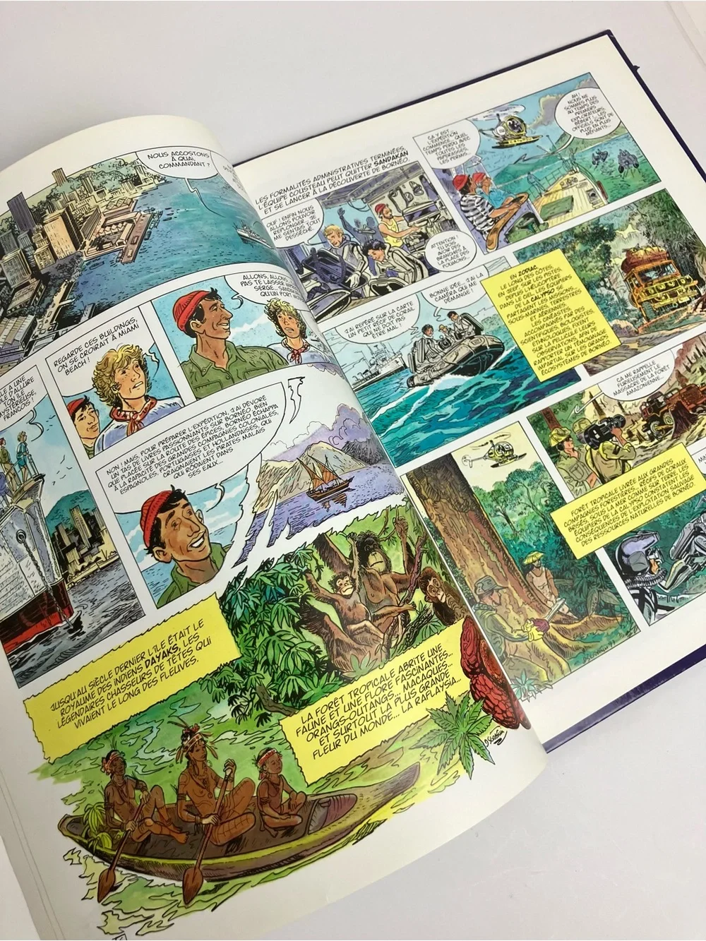 1997 La pieuvre rouge de Bornéo L'Aventure de l'équipe Cousteau en BD Livre Rare - Picture 8 of 17